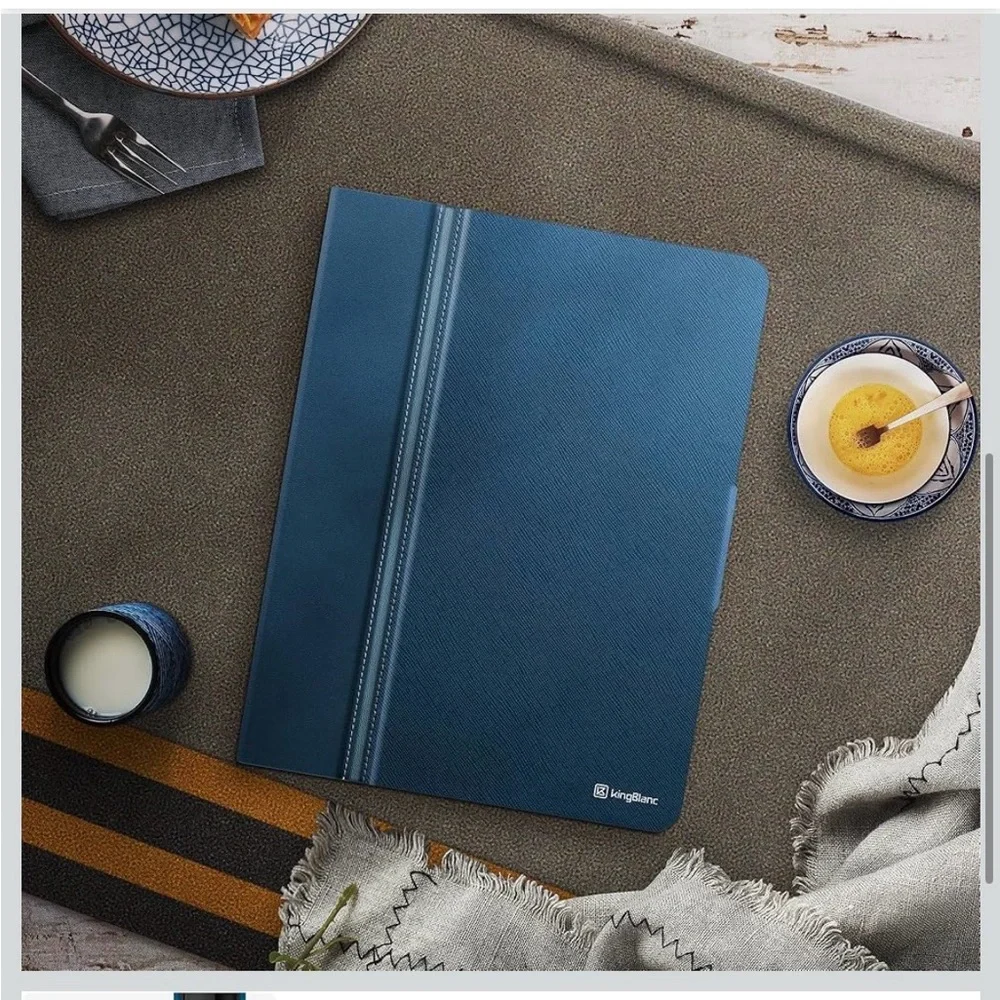 KingBlanc for iPad Air 13-inch Case (M3 2025/M2 2024) with Pencil Holder, Blue